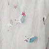 150cm Width x 95cm Length  Classical Unicorn Pattern Embroidery Lace Fabric(White)