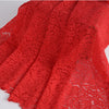 145cm Width Length Water Soluable Lace Floral Embroidery Lace Fabric by the Yard