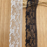 18 Yards x 4.5cm Width Eyelet Floral Embroidery Polyester Thread Lace Ribbon Lace Tape
