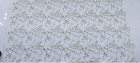 130cm Width Vintage Branch Floral Embroidery Lace Fabric by the Yard