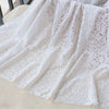 145cm Width Length Water Soluable Lace Floral Embroidery Lace Fabric by the Yard