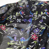 145cm Width x 95cm Length Premium Vine Branch Floral Embroidery Black Lace Fabric