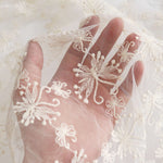 125cm Width x 95cm Length Insect Butterfly Embroidery Lace Fabric