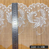 3 Yards X 18cm Width  Floral Embroidery  Lace Fabric Trim