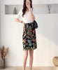 145cm Width x 95cm Length Premium Vintage Botanical Branch Floral Embroidery Lace Fabric Black