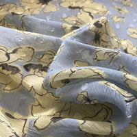 148cm Width x 95cm Length Abstract Poppy Flowers Floral Print Fabric