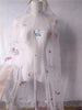 150cm Width x 95cm Length  Classical Unicorn Pattern Embroidery Lace Fabric(White)
