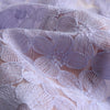 125cm Width x 95cm Length Premium Purple Floral Embroidered  Lace Fabric