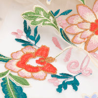 150cm Width x 95cm Width Premium Color Vine branch Floral Embroidery Lace Fabric