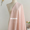 140cm Width x 95cm Length Premium Eyelet Poppy Flower Embroidery Pink  Cotton Fabric