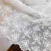 125cm Width 3D Floral Embroidery Tulle Lace Fabric by the Yard