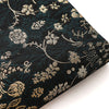145cm Width x 95cm Length Vine Floral Golden Embossed Yarn-dyed Jacquard Fabric