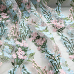 130cm Width x 95cm Length Branch Floral Embroidery Lace Fabric