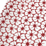 133cm Width x 90cm Length Poppy Floral Embroidery Eyelet Cotton Lace Fabric
