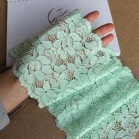 15cm Width x 190cm Length 2021 Spring Premium Floral Embroidery Lace Fabric Trim