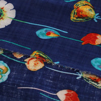 130cm Width x 95cm Length Premium Colorful Floral Print Cotton Fabric