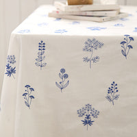 150cm Width x 95cm Length Premium Botanical Branches Embroidery Cotton Fabric