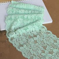 15cm Width x 190cm Length 2021 Spring Premium Floral Embroidery Lace Fabric Trim