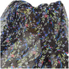 145cm Width x 95cm Length Premium Vine Branch Floral Embroidery Black Lace Fabric
