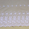 40cm Width x 180cm Length Floral Embroidery Tulle Lace Fabric Trim