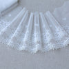 3 Yards x 16cm Width Premium Vintage  Embroidery Tulle Lace Fabric Trim