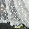 130cm Width x 95cm Length Organdy Floral and Vine Embroidery Lace Fabric