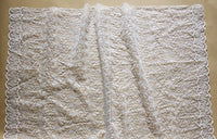 130cm Width x 95cm Length Leaf Branch Embroidery Organza Lace Fabric