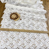 50cm Width x 95cm Unit Length Hollow-out Floral Embroidery Chemical Lace Fabric Trim