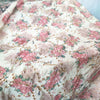 135cm Width x 95cm Length Premium Vintage Floral Print Eyelet Embroidery Chiffon Fabric