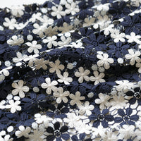 130cm Width x 95cm Length Vintage Hollow-out Contrast Color Floral Lace Fabric