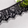 8cm Width x 300cm Length Eyelash Floral Embroidery Lace Embellishment Trim