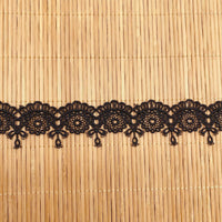 18 Yards x 3.2cm Width Polyester Floral Embroidery Sewing Lace Ribbon