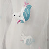 150cm Width x 95cm Length  Classical Unicorn Pattern Embroidery Lace Fabric(White)