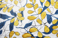 140cm Width x 95cm Length Watercolor Art Style Botanical branch flower  Pattern Print Cotton Fabric