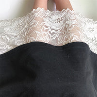 22cm Width x 290cm Length Premium Floral Embroidery Lace Fabric Trim