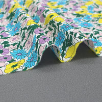 147cm Width x 90cm Length Colorful Flowers Cotton Print Fabric