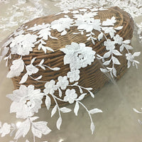 140cm Width x 95cm Length Premium Floral Wedding Bridal Lace