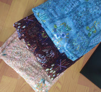 130cm Width x 95cm Length Luxury Sequined Botanical Floral Embroidery Lace Fabric