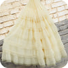 70cm Width Pleated Tiered Skirt Lace Fabric by The Yard