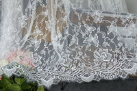 1.5m x 3m Butterfly Floral Embroidery Lace Fabric Panel
