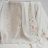 150cm Width x 95cm Length Branch Flower Embroidery  Chiffon Lace  Fabric