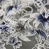 145cm Width x 95cm Length Premium Lily Flower Print Organza Fabric
