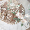 130cm Width x 95cm Premium Rose Floral Embroidery Lace Fabric