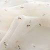 150cm Width x 95cm Length Premium Floral Embroidery Organza Lace Fabric