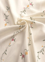 145cm Width x 90cm Length Vine Flower  Print Fabric by the Yard