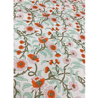 145cm Width x 95cm Length Premium Spring and Sumer Vine Floral Print Cotton Fabric