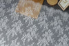 150cm Width x 300cm Length  Premium Eyelash Floral Embroidery Lace Fabric Panel