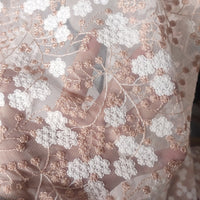 130cm Width x 95cm Length  2021 New Arrival Premium Branch Floral Embroidery Lace Fabric