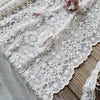 幅120cm×長さ90cm ヴィンテージ花柄刺繍レース生地