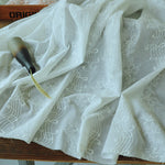 130cm Width Cotton Embroidery Fabric by the Yard